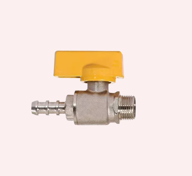 Brass Ball Gas Valves Quarter Turn Shut-Off, Full Port 1/4"-2" Threaded Ball Valves for Natural Gas LPG Lines, High Pressure Leak-Proof Gas Control